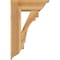 Ekena Millwork Merced Traditional Rough Sawn Bracket w/ Offset Brace, Western Red Cedar, 8"W x 22"D x 34"H BKT0806X22X34MRC01RWR - alternate 2